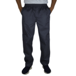 Calça masculina com elástico brim leve cinza chumbo