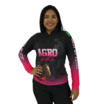 Camiseta feminina manga longa UV-50 Agro Girl aerodry