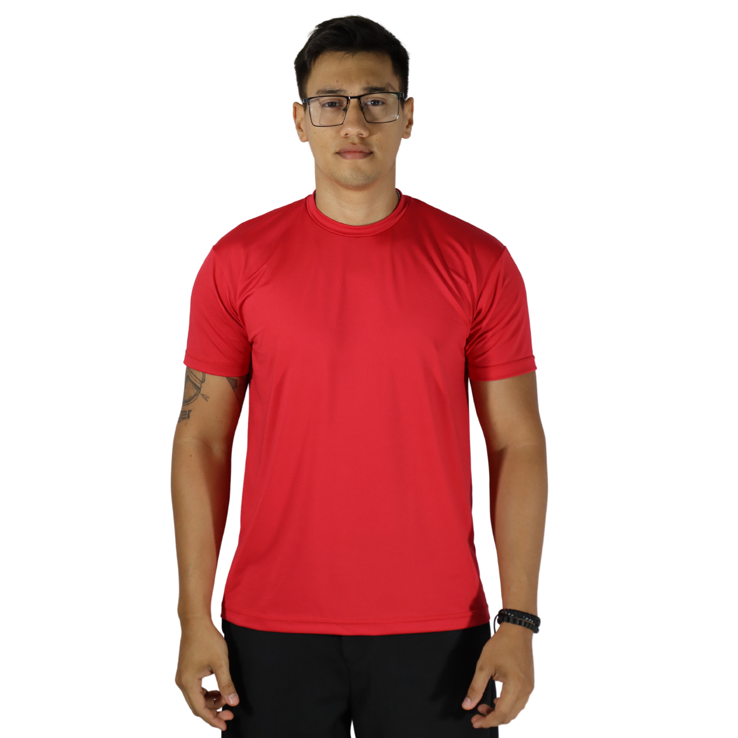 Camiseta maculina fit manga curta dry plus vermelho Camiseta masculina fit manga curta dry plus vermelho - Imagem 1