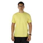 Camiseta masculina malha menegotti confort 100% algodão amarelo