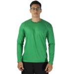 Camiseta tradicional masculina manga longa malha pv verde