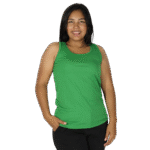 Regata feminina tecido cacharrel verde