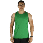 Regata masculina tradicional tecido cacharrel verde bandeira