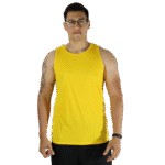 Regata masculina tradicional tecido cacharrel amarelo