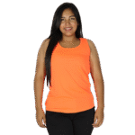 Regata feminina tecido cacharrel laranja