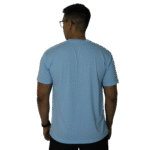 Camiseta masculina gola redonda malha pv azul bebê - Imagem 3