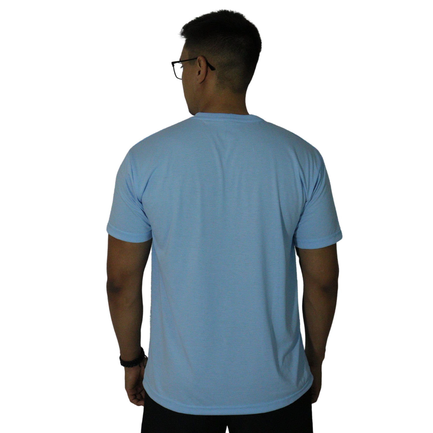 img3 Camiseta masculina gola redonda malha pv azul bebê - Imagem 3