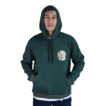 Agasalho masculino Jesus moletom verde mata vinil dourado