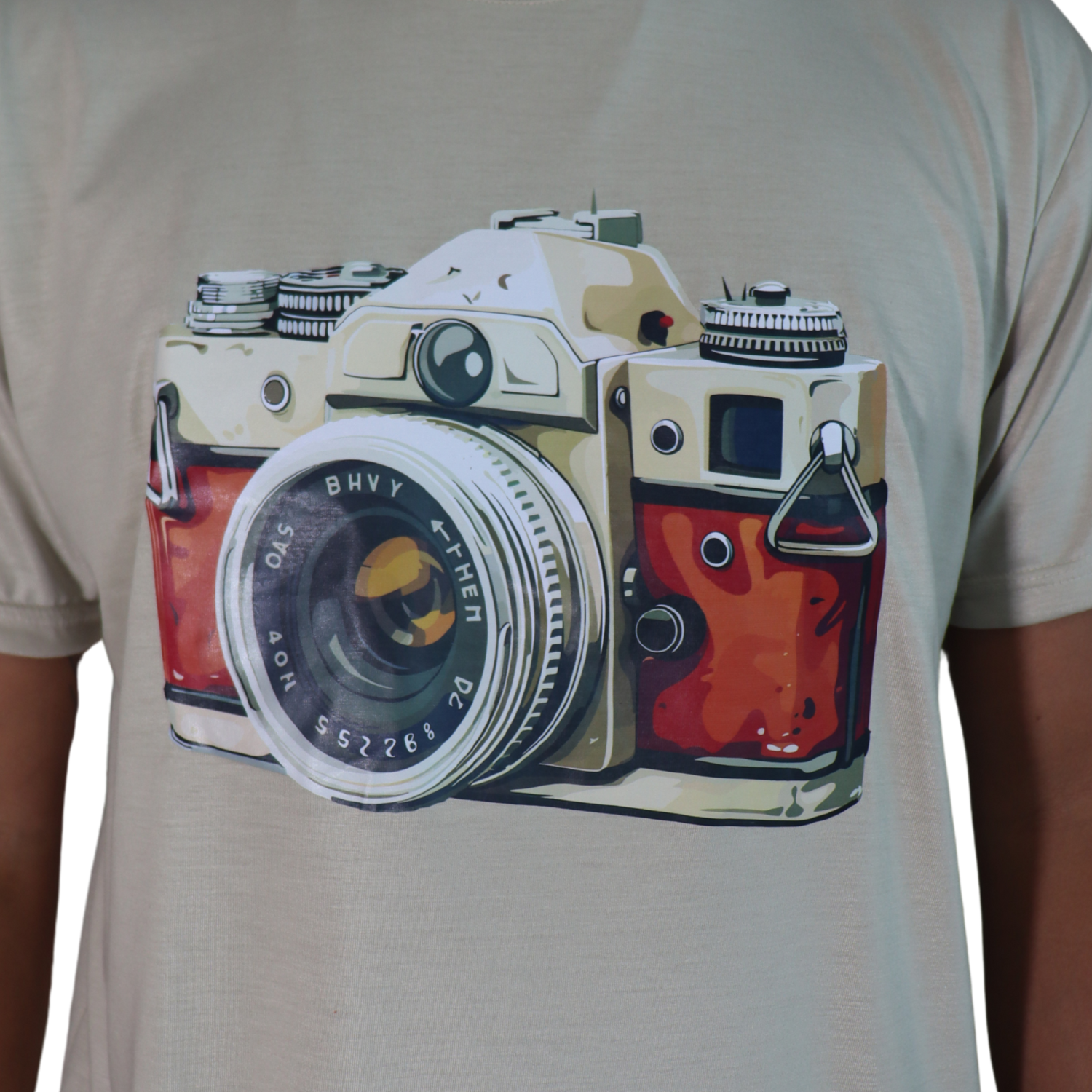 2 Camiseta masculina Camera malha PV caqui - Imagem 2