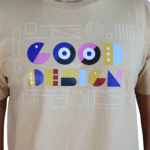 Camiseta masculina Good Design algodão menegotti cáqui - Imagem 2