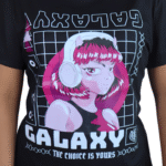 Camiseta feminina Galaxy malha pv preta - Imagem 2