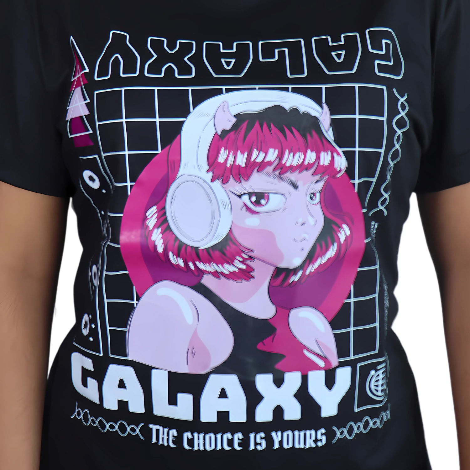2 Camiseta feminina Galaxy malha pv preta - Imagem 2