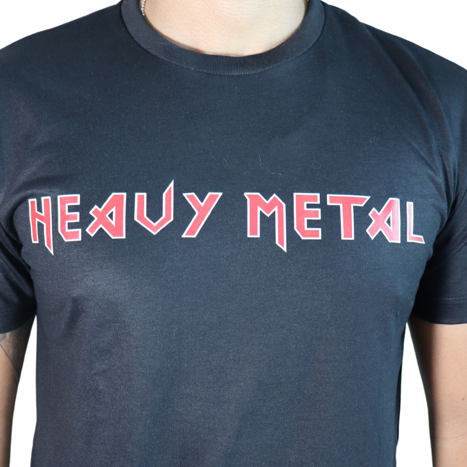 2 Camiseta masculina Heavy metal malha pes preto - Imagem 2