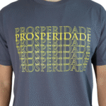 Camiseta masculina Prosperidade algodão menegotti cinza chumbo - Imagem 2