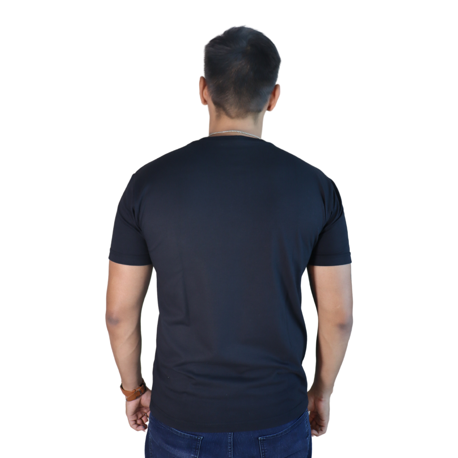 3 Camiseta masculina Você é o herói algodão menegotti preto - Imagem 3