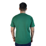 Camiseta masculina Jesus algodão menegotti verde mata vinil dourado - Imagem 3