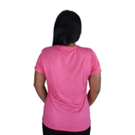 Camiseta feminina I love photo graphy meia malha pv rosa pink - Imagem 3
