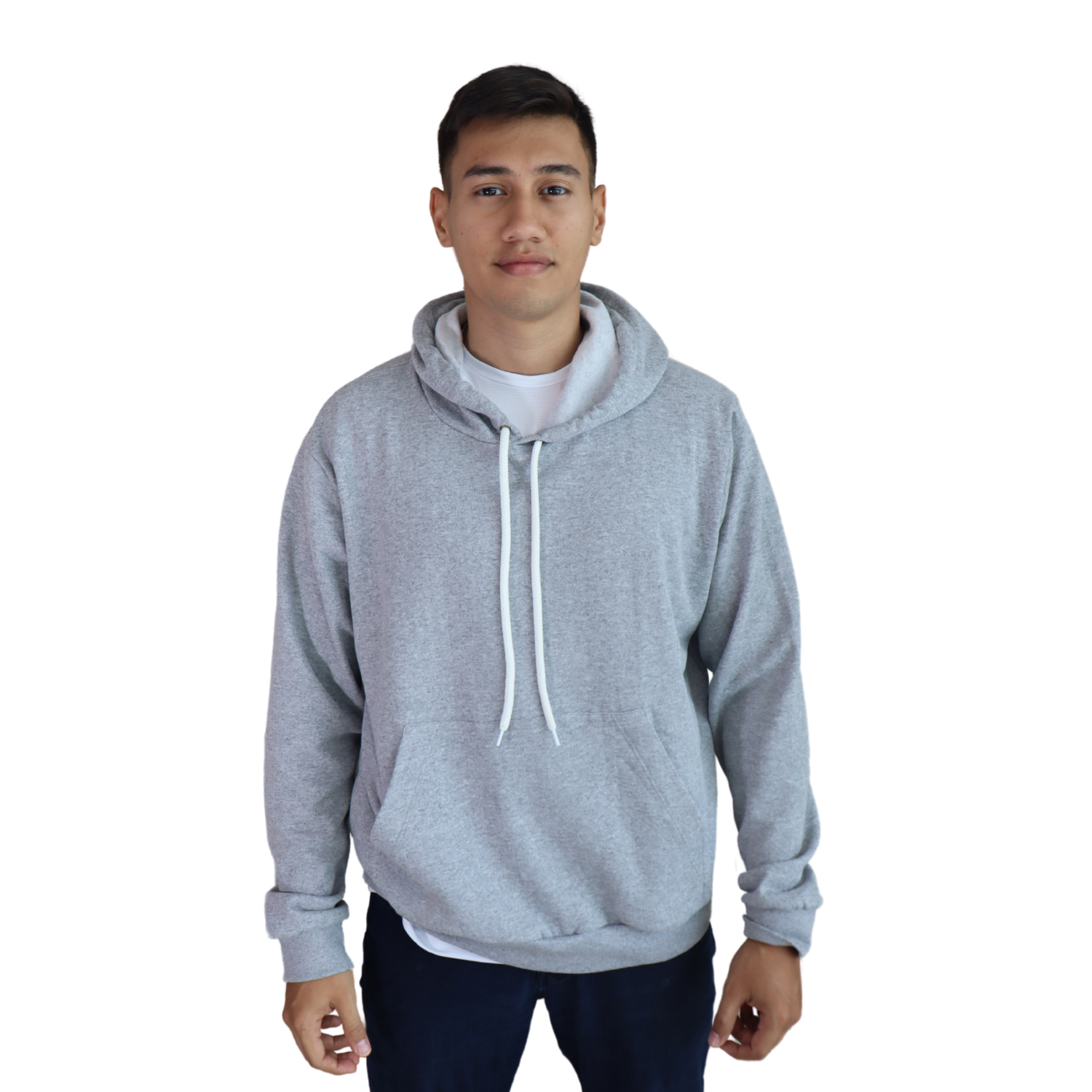 3 Agasalho masculino Águia moletom cinza mescla claro - Imagem 3