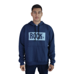 Agasalho masculino Rock moletom azul marinho - Imagem 3