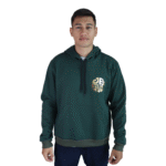 Agasalho masculino Jesus moletom verde mata vinil dourado - Imagem 3