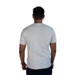 Camiseta masculina Estátua Selfie algodão menegotti off white - Imagem 3