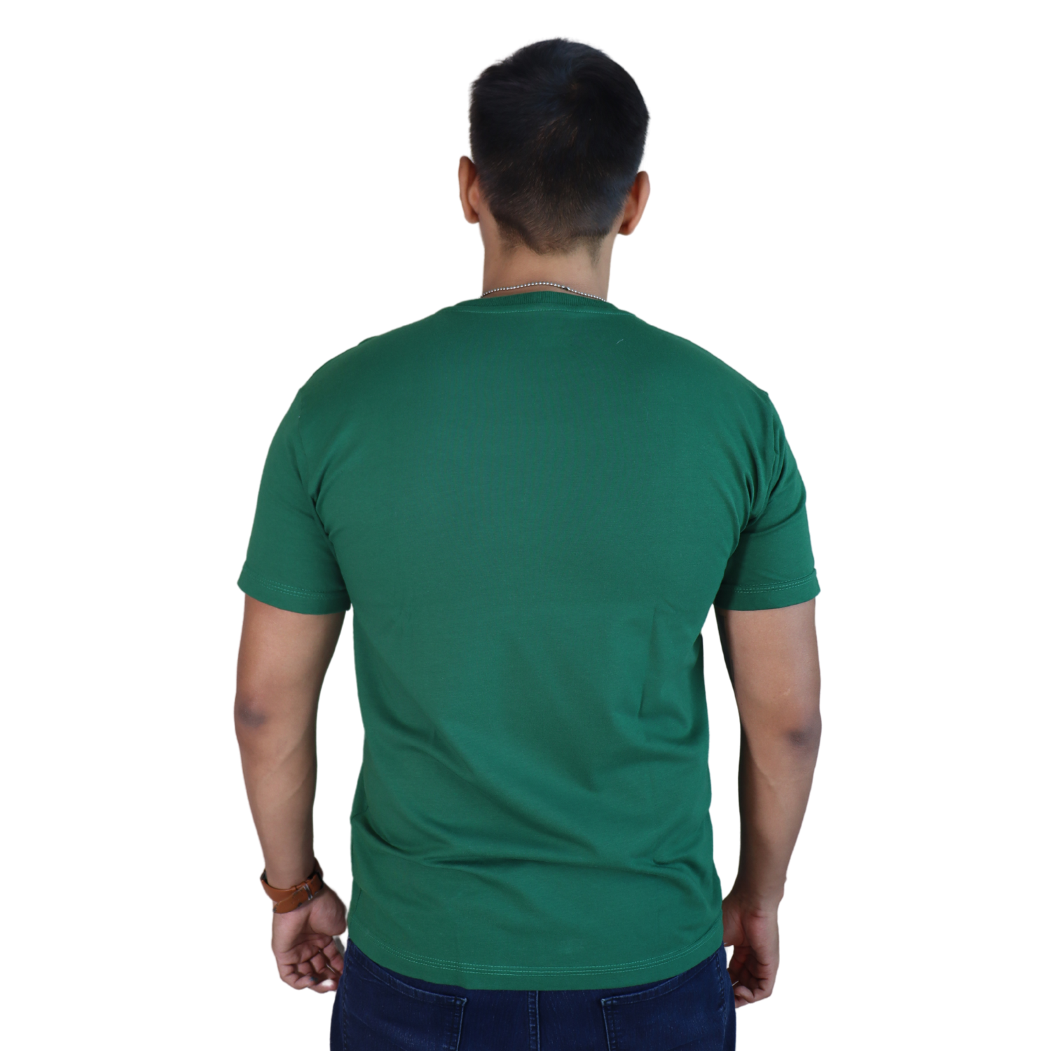 3 Camiseta masculina Alfabeto Gourmet algodão menegotti verde mata - Imagem 3