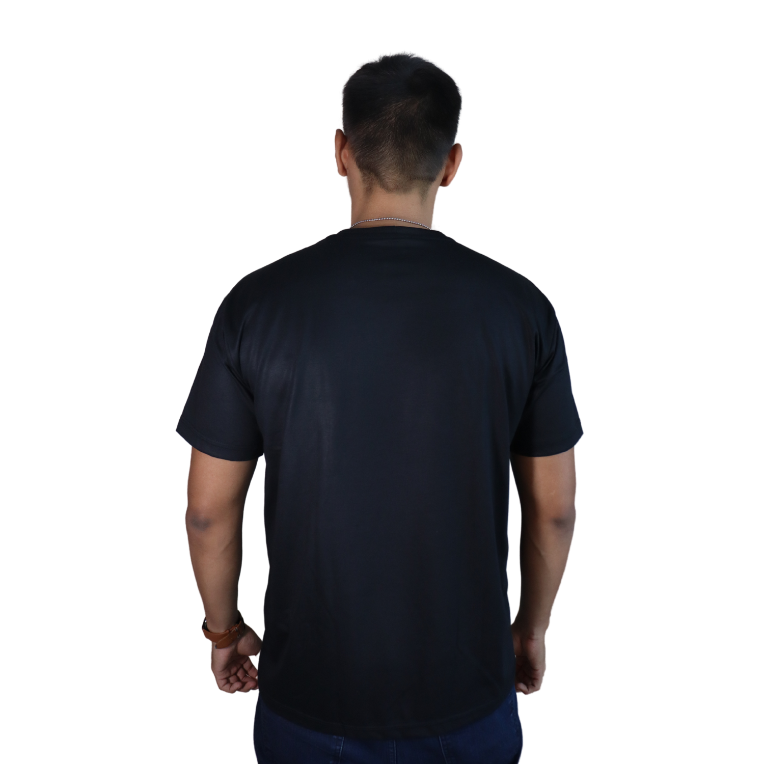 3 Camiseta masculina Feliz 1 Dia dos Pais algodão menegotti preto - Imagem 3