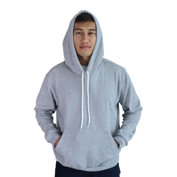 Agasalho masculino Águia moletom cinza mescla claro