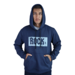 Agasalho masculino Rock moletom azul marinho