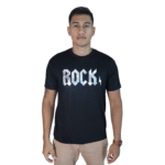 Camiseta masculina Rock cacharrel preto