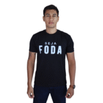 Camiseta masculina Seja Foda algodão menegotti preta